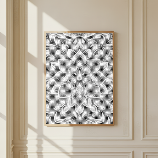 Floral Mandala Dot Painting Kit