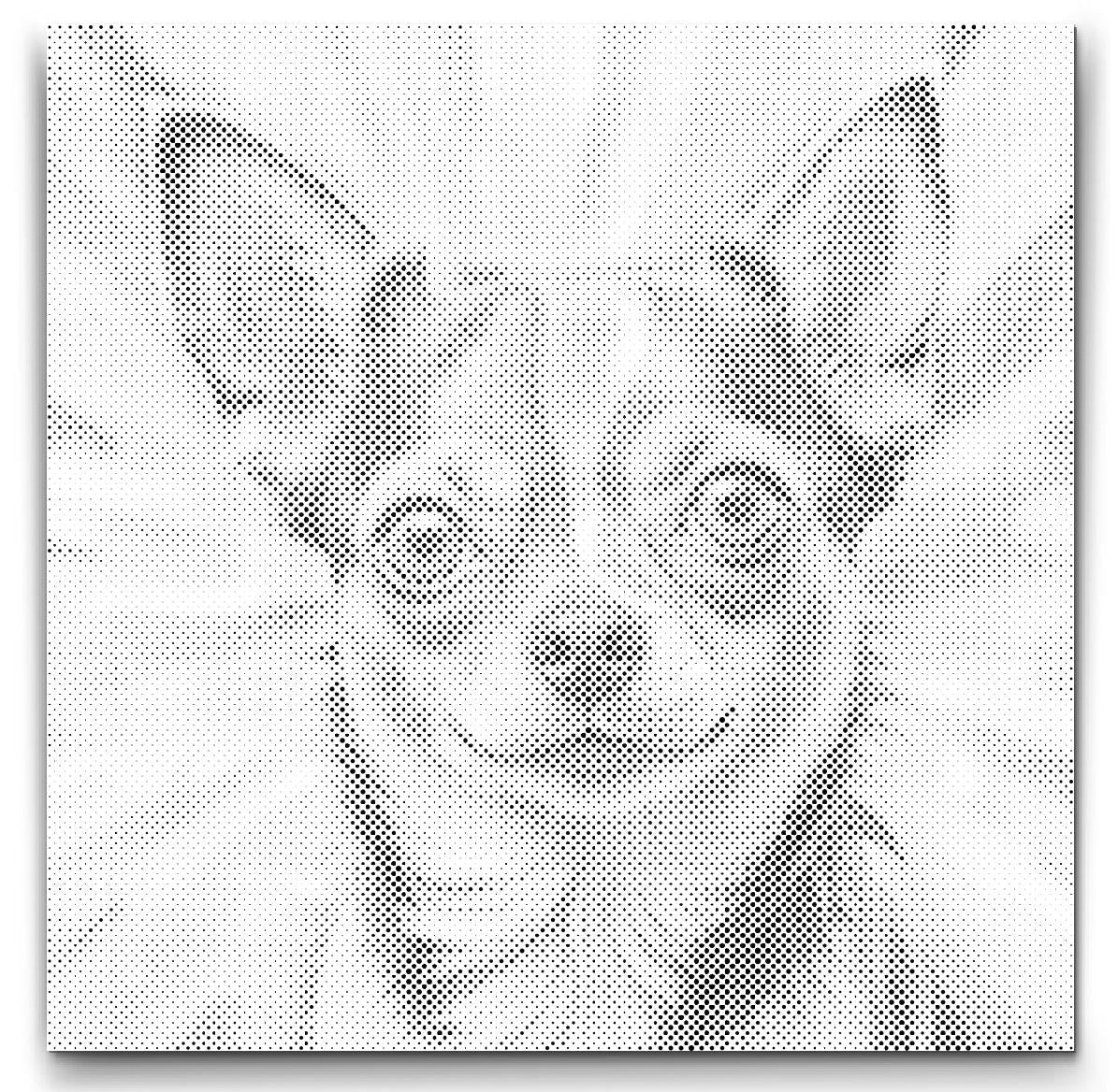 Dot Painting Chihuahua – Punktmalerei mit süßem Hundemotiv