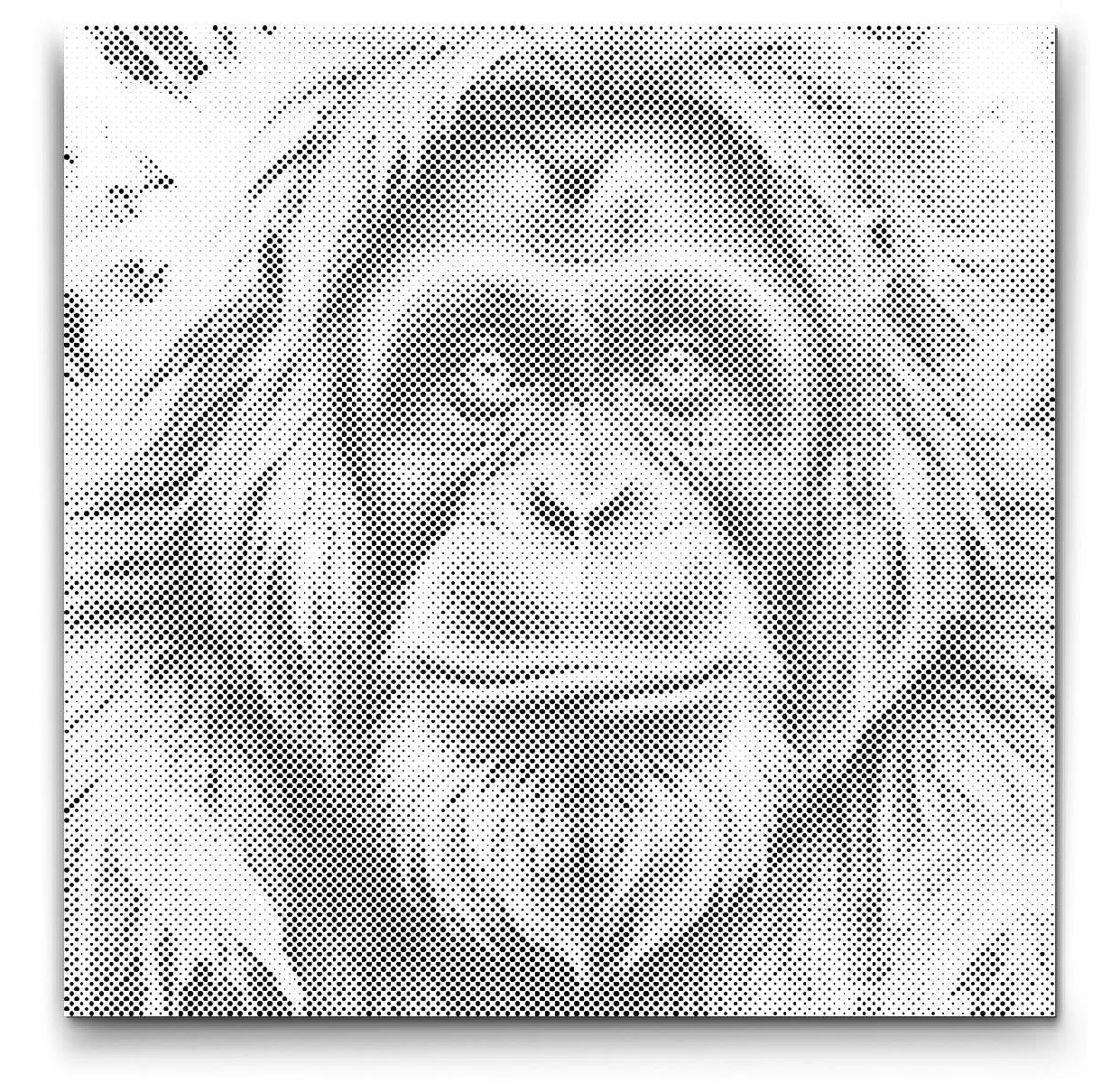 Dot Painting Orang-Utan  | Dschungel-Tiermotiv als kreative Punktmalerei