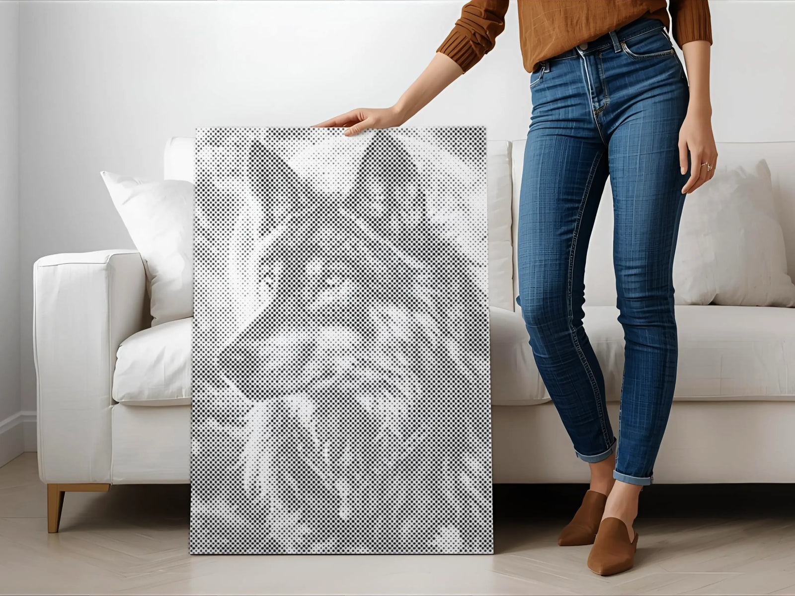 Animal dot painting kit shown in a calm interior