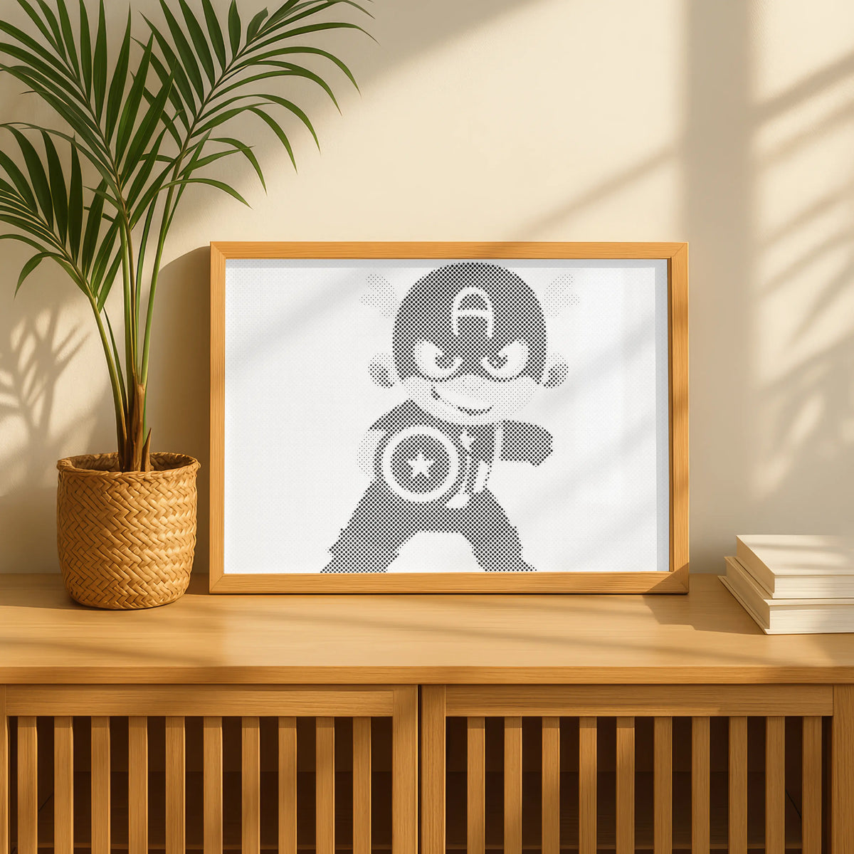 Captain America Hero | Dot Painting Kit finished dot painting artwork