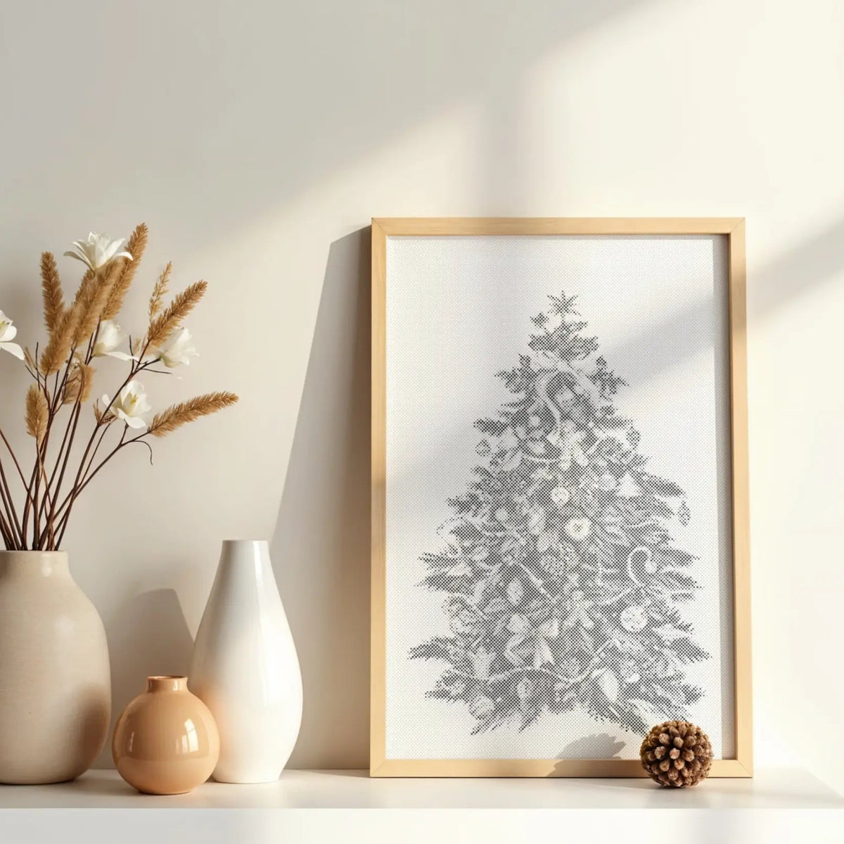 Christmas Tree | Dot Painting Kit finished dot painting artwork