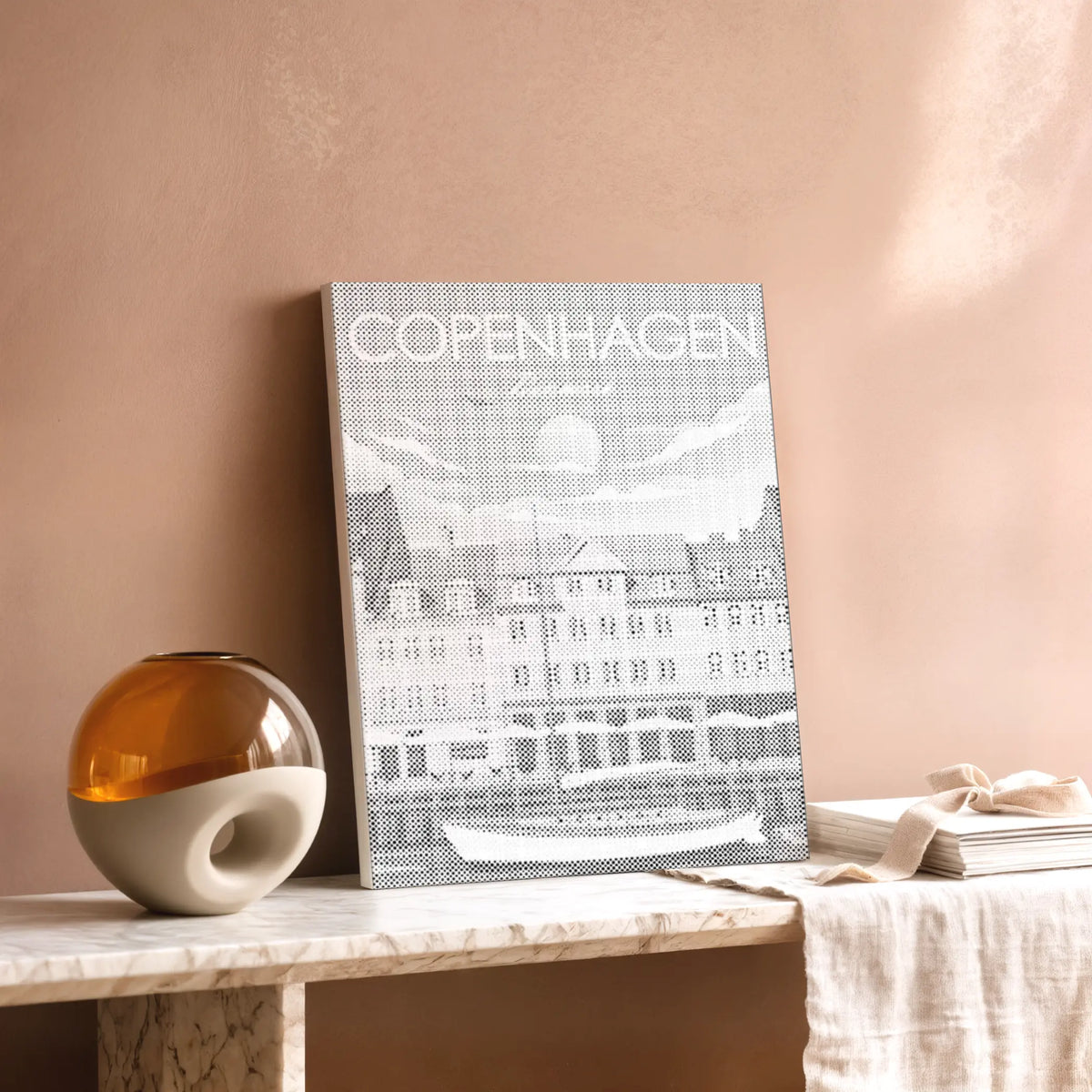 Copenhagen Nyhavn | Dot Painting Kit finished dot painting artwork