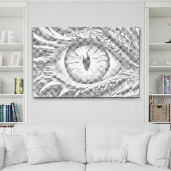 Dragon Eye | Dot Painting Kit finished dot painting artwork