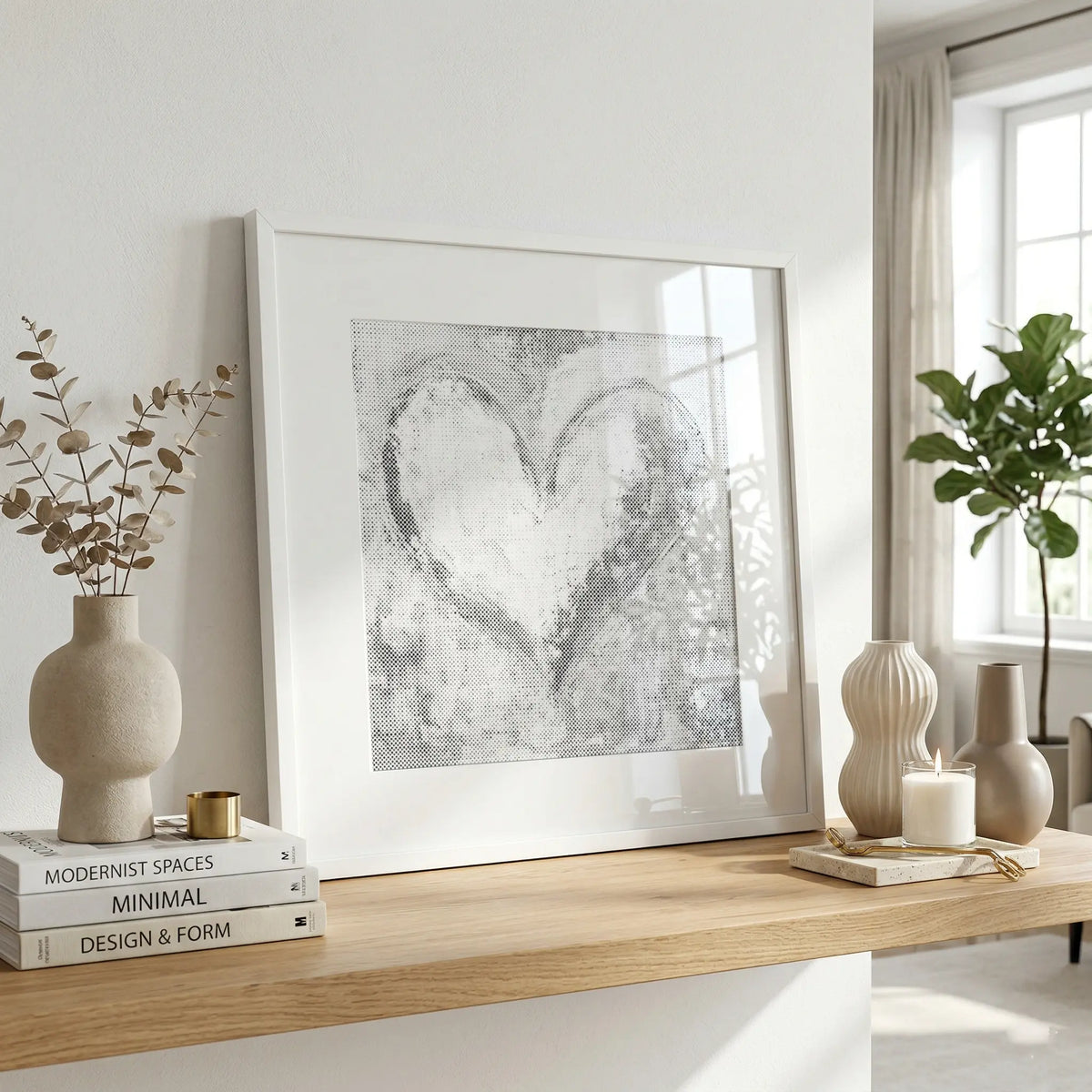 Heart of Dots | Dot Painting Kit finished dot painting artwork