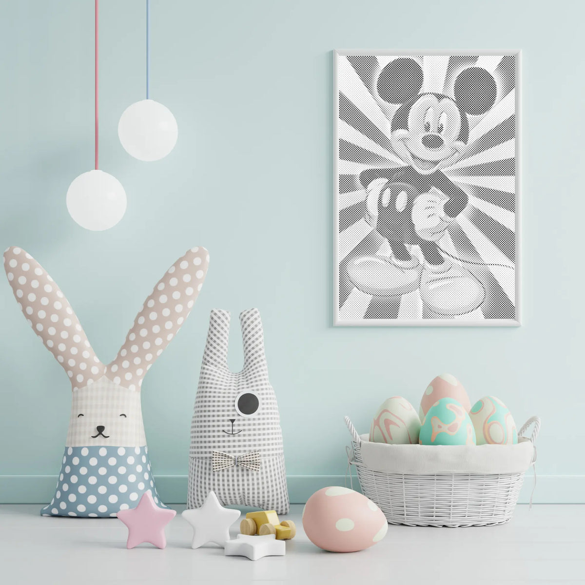 Mickey Mouse | Dot Painting Kit finished dot painting artwork