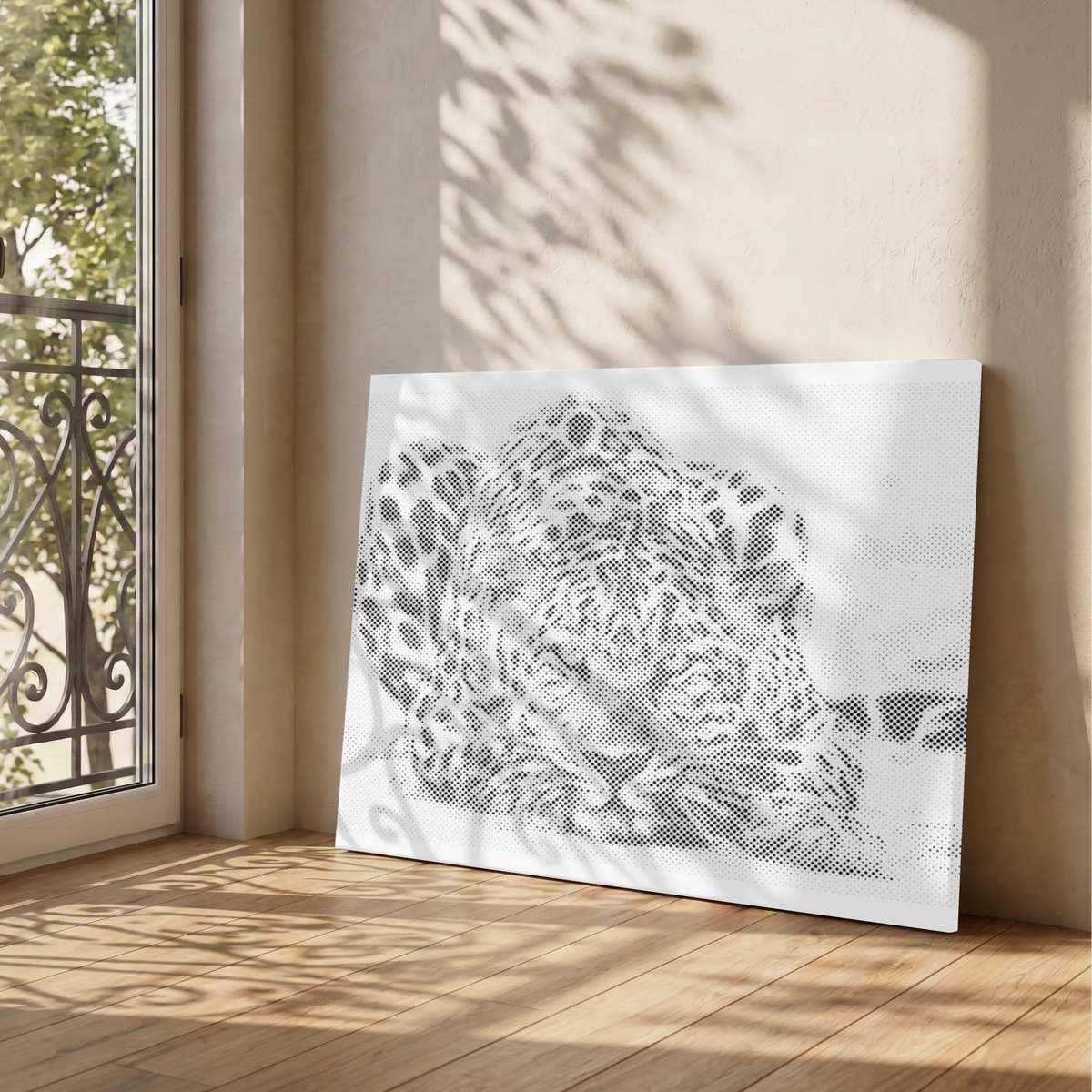 Panther Gaze | Dot Painting finished dot painting artwork