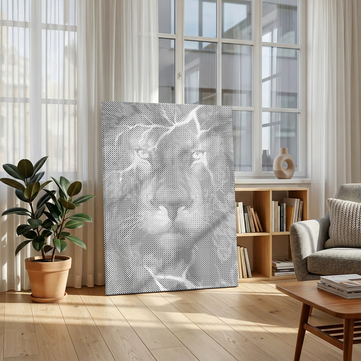 Power of the Lion | Dot Painting Kit finished dot painting artwork