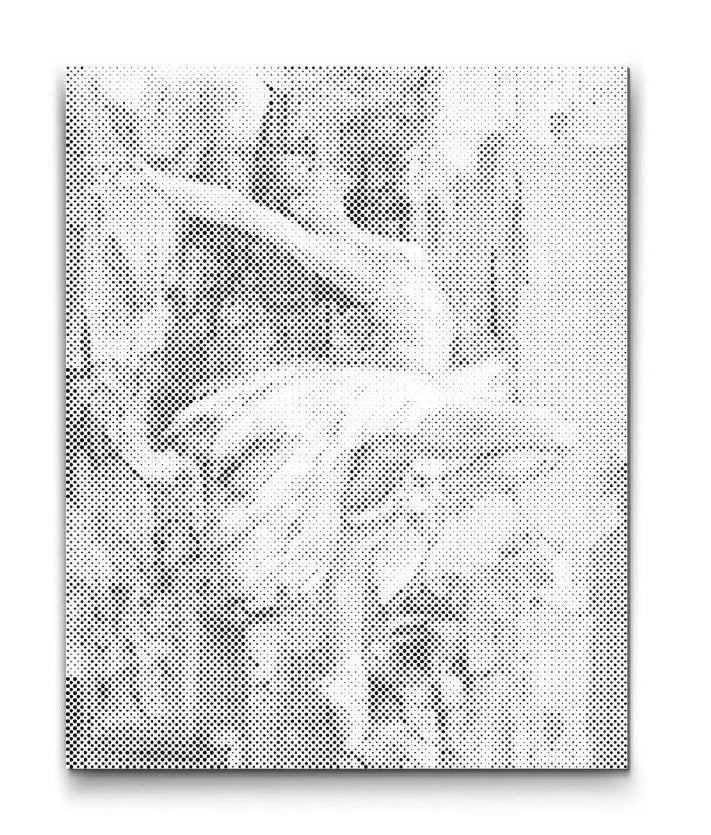 Dot Painting einer tanzenden Ballerina – elegante Punktmalerei mit Bewegung und Grazie