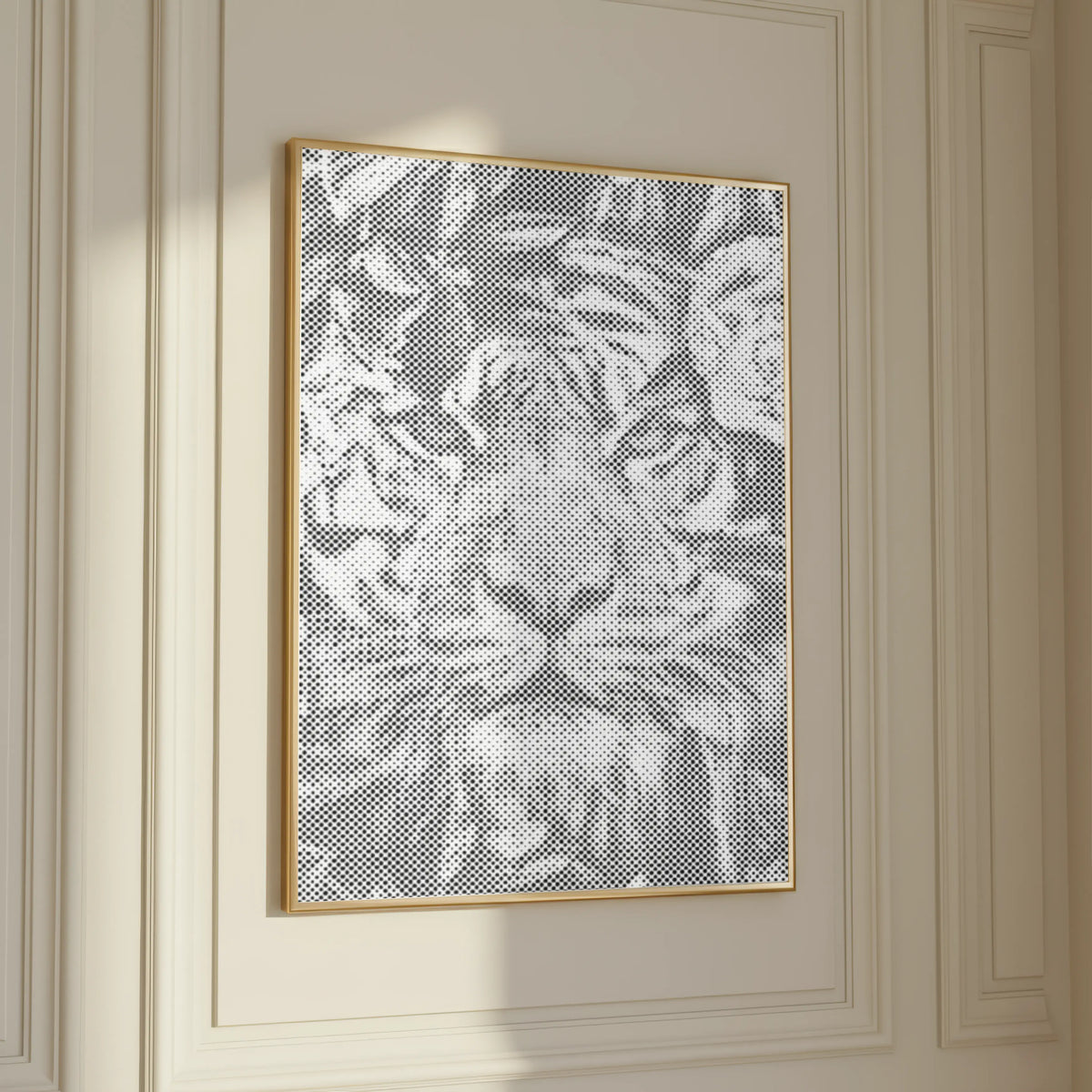 Tiger in the Jungle | Dot Painting Kit finished dot painting artwork