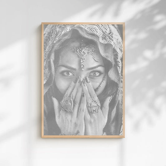 Woman with Veil Dot Painting Kit wall art