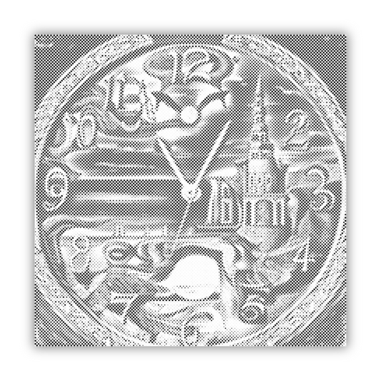 Moderne abstrakte Wanduhr als stilvolle Wanddeko – funktionale Kunst für kreative Wohnräume