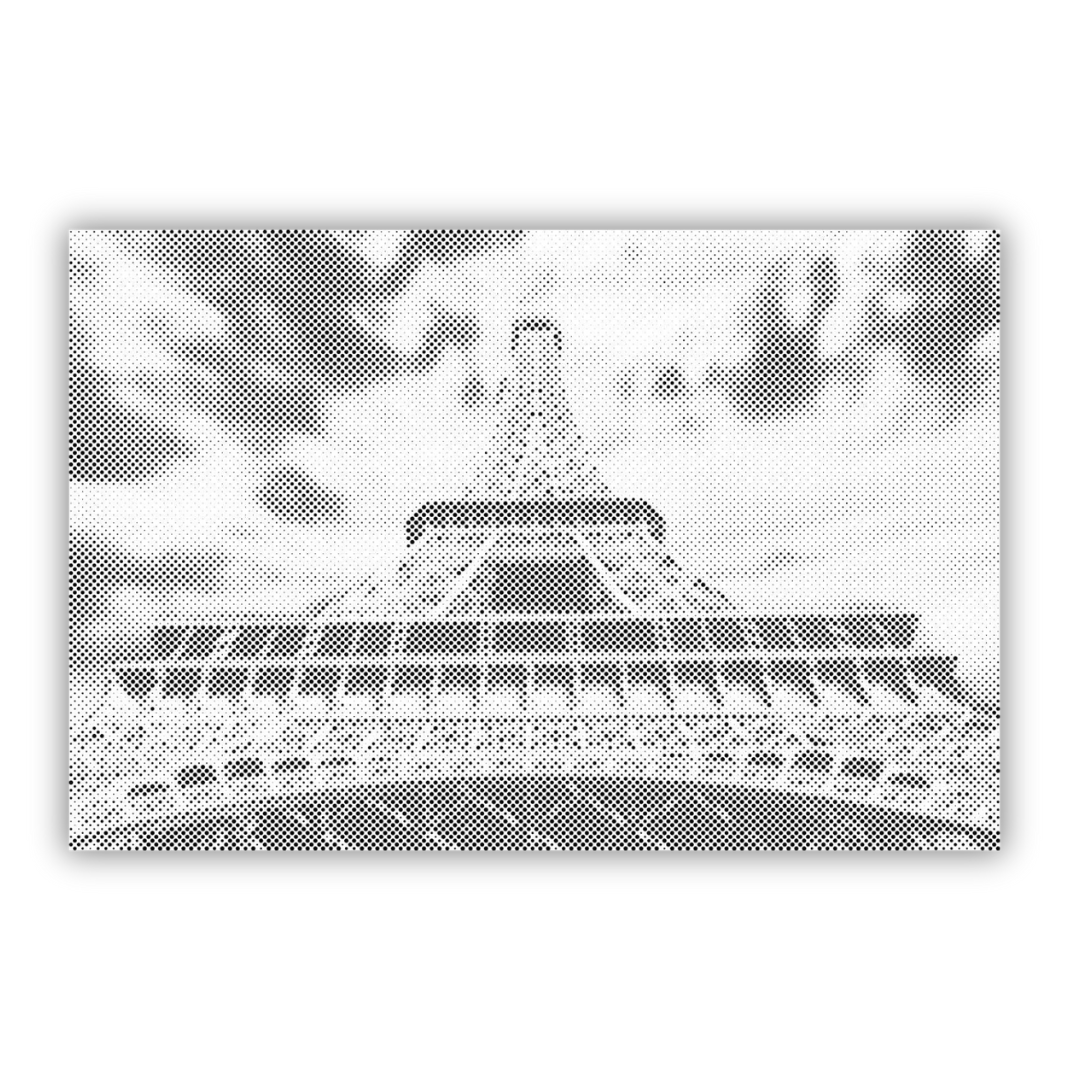 Eiffel Tower | Dot Painting Kit finished dot painting artwork