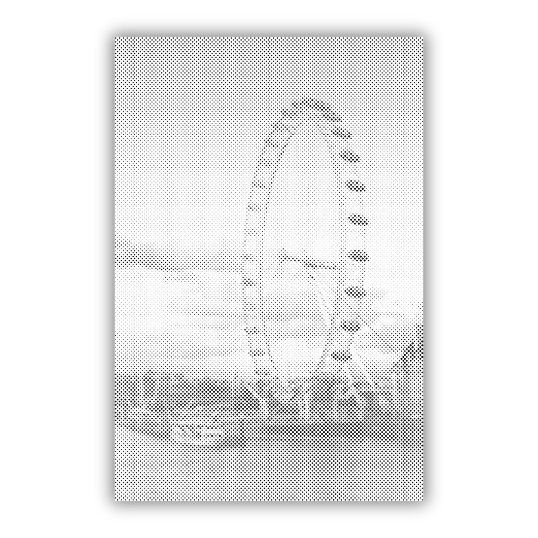 London Eye | Dot Painting Kit finished dot painting artwork
