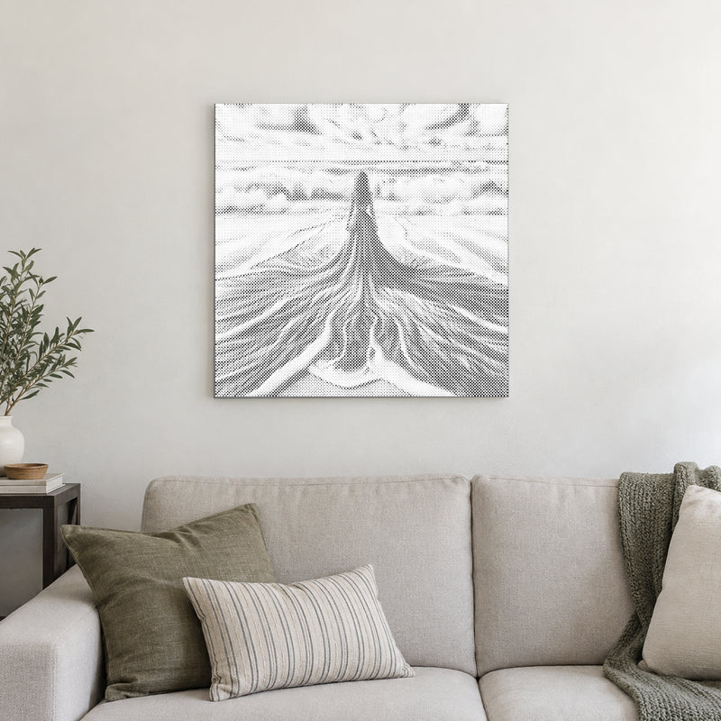 Between Sky and Sea | Dot Painting Kit finished dot painting artwork