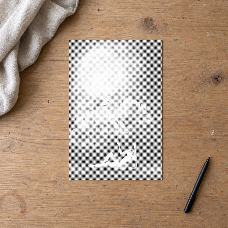 Monarch of the Moon | Dot Painting Kit finished dot painting artwork